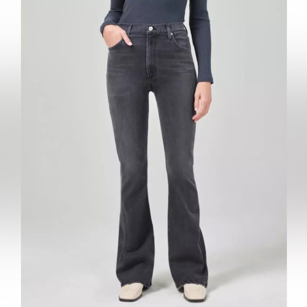 Citizens of Humanity Lilah Bootcut Jeans Womens 24 Black High
Rise Flare Caviar